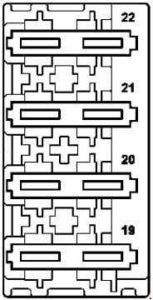 Mercedes-Benz E-Class w212 - fuse box diagram - AdBlue fuse block