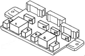 Smart Fortwo - fuse box diagram - under carpet (left seat)