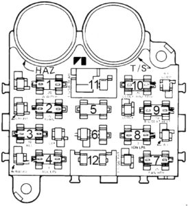 AMC Pacer - fuse box diagram - type 2