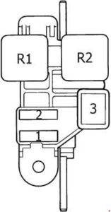 Toyota 4Runner - fuse box diagram - passenger compartment additional fuse box