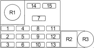 Dodge D/W 100 - fuse box diagram